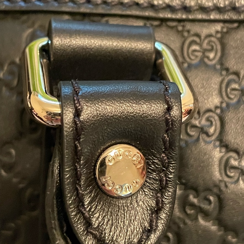 GUCCI Boston Guccissima new black leather authenti - Picture 12 of 14